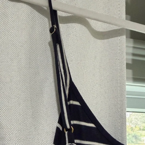 Calvin Klein Black and White Striped Maxi Dress - Picture 4 of 7